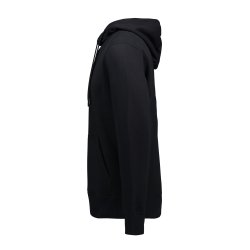 H�ttesweatshirt i modern fit og med lommer, sort