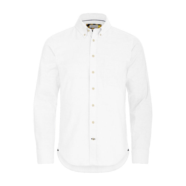 Harvest &amp; Frost klassisk oxford skjorte med button down, hvid