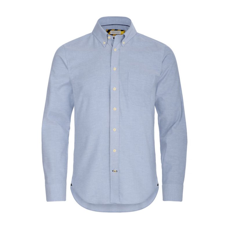 Harvest &amp; Frost klassisk oxford skjorte med button down, lysbl