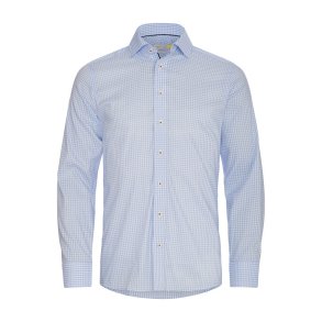 Harvest & Frost skjorte i smtern slim fit, lys bl