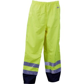 Hi-Viz regnbukser med refleks, gul
