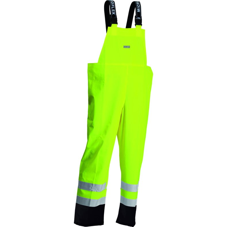 Hi-Viz regnoverall med refleks, gul