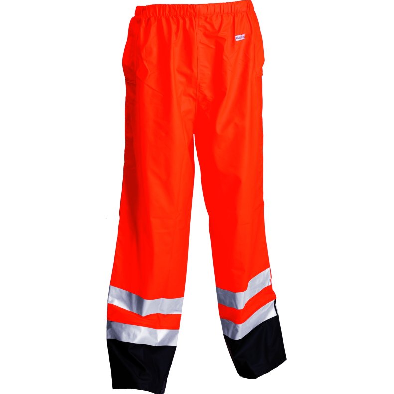 Hi-Viz regnbukser med refleks, orange