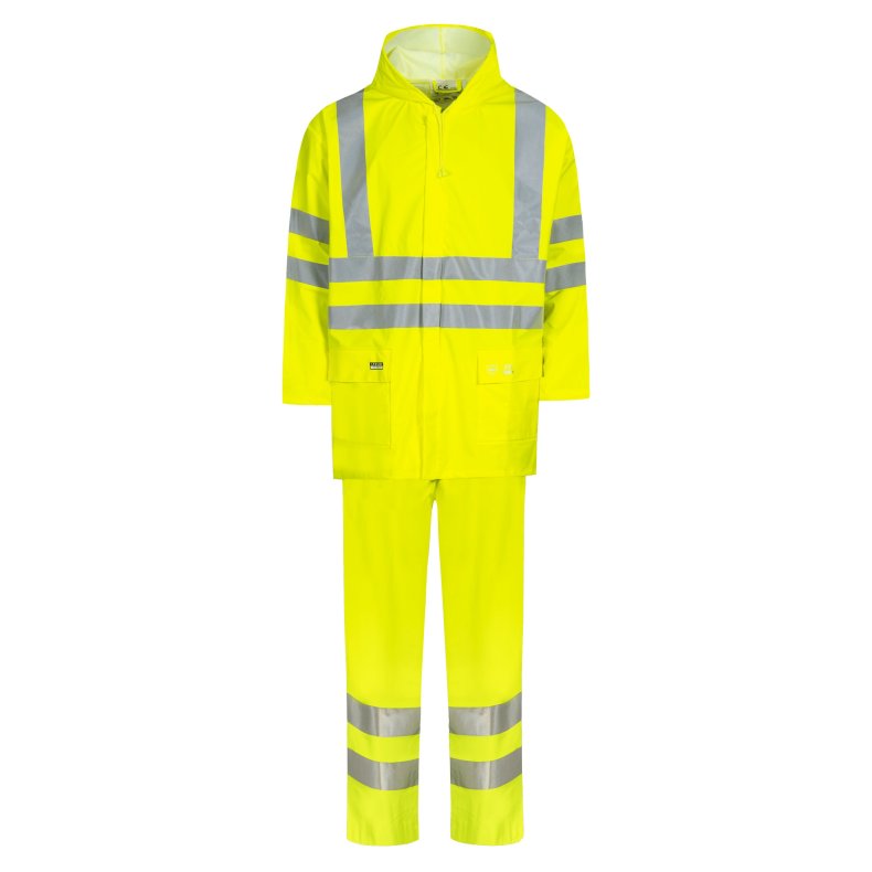 Lyngse Hi-Vis regnst i PU kvalitet, gul