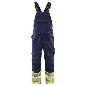High Vis overall med refleks, marine/gul