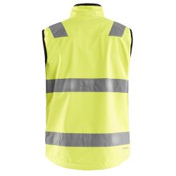 High Vis softshell vest med lynl�slommer, gul