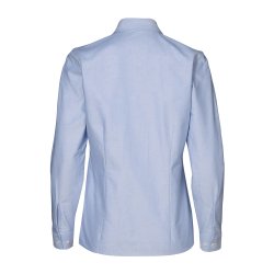 ID Oxford dameskjorte, modern fit, lys bl