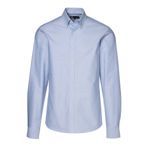 ID Oxford-skjorte m/button down, modern fit, lys bl
