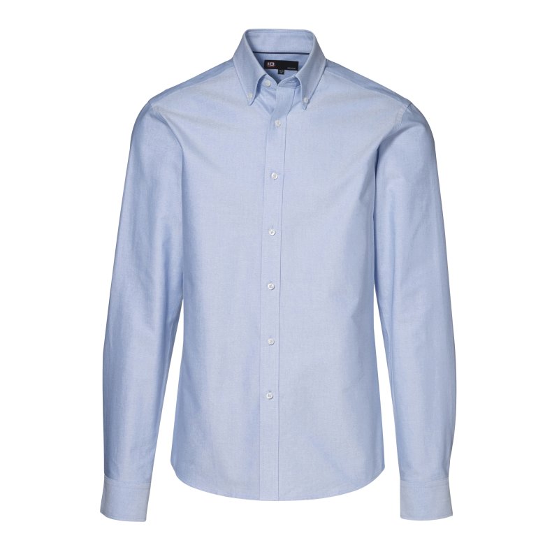 ID Oxford-skjorte m/button down, modern fit, lys bl