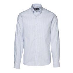 ID Oxford-skjorte m/button down, modern fit, stribet