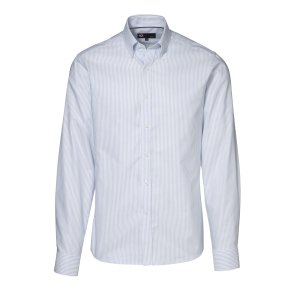 ID Oxford-skjorte m/button down, modern fit, stribet