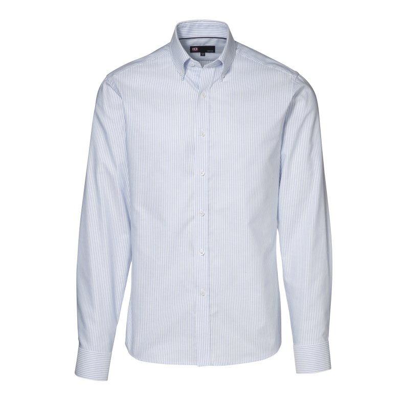 ID Oxford-skjorte m/button down, modern fit, stribet