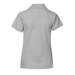 ID Poloshirt, pique med stretch, figursyet, dame, gr melange