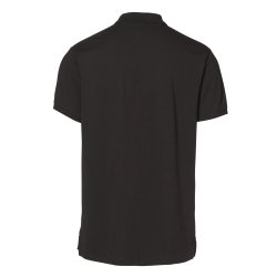 ID Poloshirt, pique med stretch, Herre, sort