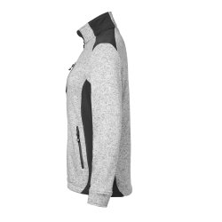 ID Strikfleece Dame Cardigan med forstrkning, lysgr