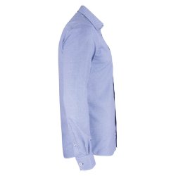 J. Harvest &amp; Frost i moderne design, slim fit, eksklusive oxford, lysebl