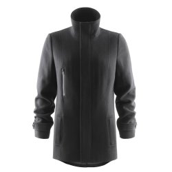 Klassisk Dame uldfrakke 3/4 lang, sort