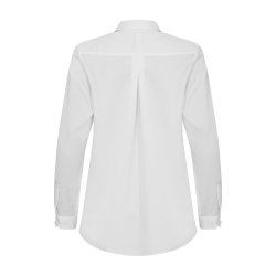 Klassisk dameskjorte "relaxed" style, hvid