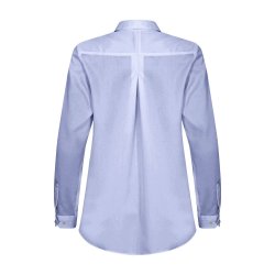 Klassisk dameskjorte "relaxed" style, lys bl