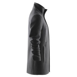 Klassisk Herre uldfrakke 3/4 lang, sort