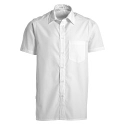 Klassisk Herreskjorte med korte rmer, hvid