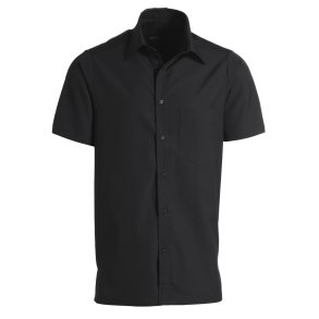 Klassisk Herreskjorte med korte rmer, sort