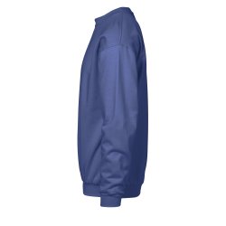 Klassisk sweatshirt med rund hals og b�rstet inderside, kobolt