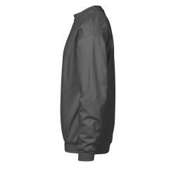 Klassisk sweatshirt med rund hals og b�rstet inderside, koks gr�