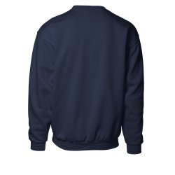 Klassisk sweatshirt med rund hals og b�rstet inderside, navy
