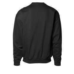 Klassisk sweatshirt med rund hals og b�rstet inderside, sort