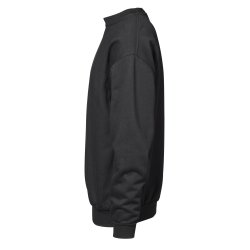 Klassisk sweatshirt med rund hals og b�rstet inderside, sort