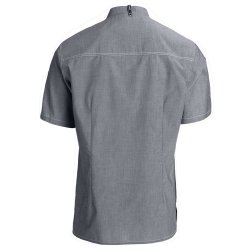 Kokke-/service skjorte, modern fit med kort rme, gr