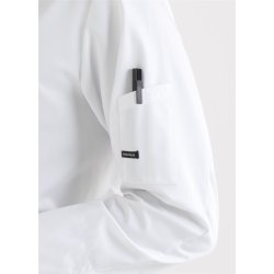 Kokke-/service skjorte, modern fit med langt rme, hvid