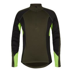 Lang�rmet termoundertr�je med krave, gr�n