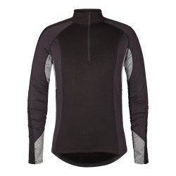 Lang�rmet termoundertr�je med krave, sort