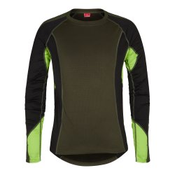 Lang�rmet termoundertr�je med O-hals, gr�n