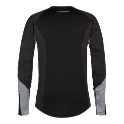 Lang�rmet termoundertr�je med O-hals, sort