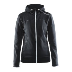 Leisure Full Zip Hood, dame, sort