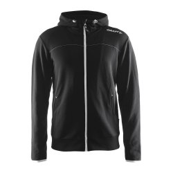 Leisure Full Zip Hood, herre, sort