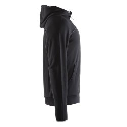 Leisure Full Zip Hood, herre, sort