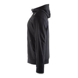 Leisure Full Zip Hood, herre, sort