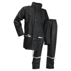 Microflex regnjakke og bukser, PU m/reflekser