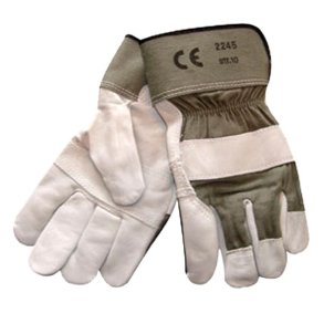 Oksehudshandske 2-delt med manchet