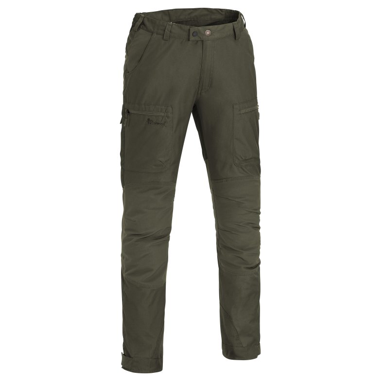 Pinewood trekking bukser med strech og mange detaljer, mrk oliven