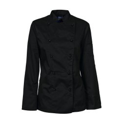ProJob Chef kokkejakke, dame - sort