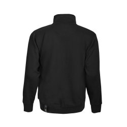 ProJob sweatshirt med gul kontrast lynls, sort
