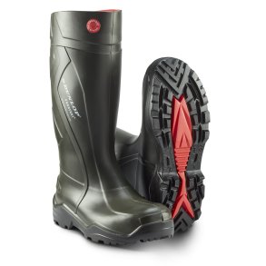 Purofort+ gummist�vle med ekstra skridh�mmende s�l, gr�n