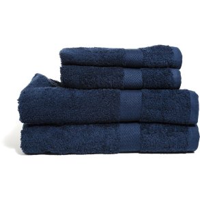 Queen Anne Frotté hndklde, navy