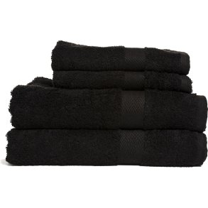 Queen Anne Frotté hndklde, sort