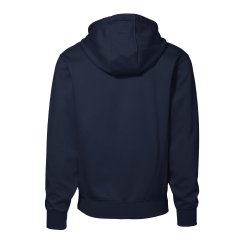 Smart H�ttesweatshirt med kontrastlynl�s og fleeceinderside, navy